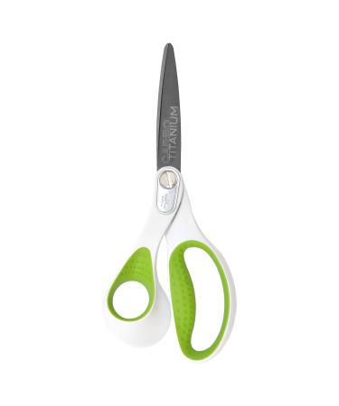 Westcott 16935 8-Inch Heavy-Duty Lefty Carbo-Titanium Scissors For Office and Home, Straight (16935)
