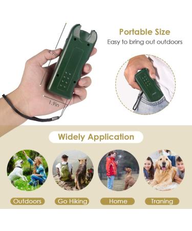 ASSCA Anti Barking Device Ultrasonic Dog Deterrent Anti Dog Barking Deterrent Devices with 3-in-1 Charging and Safe for People and Pets Mini Ultrasonic Dog Repeller is Suitable for Most Dogs Green - Buy Online on SooperMarket.com
