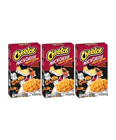 Cheetos Cheesy Bacon Mac 'n Cheese Box 170g | Easy to Cook Pasta with Cheesy Bacon Flavor | American Snacks | 3 Pack