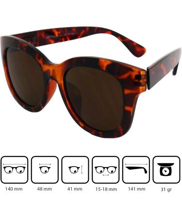 Shop Stylish Retro Mini Glasses - Prescription Sunglasses with Thick Frames & Free Case | Women's Leopard Brown Reading Glasses (1.0 D) - International Shipping - Buy Online on SooperMarket.com