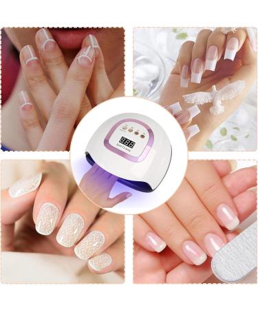 Felenny LED UV Nail Dryer Lamp 220W Fast Gel Polish Nail Dryer Professional Nail Gel Polish Dryer Curing Lamp with 4 Timer Setting Auto Sensor 42 Beads for Nail Art Design - Buy Online on SooperMarket.com