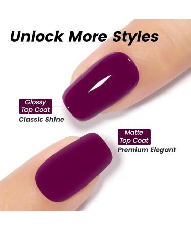 YTD Likomey Gel Nail Polish - 15ml Wine Purple UV Soak Off Varnish for Fall & Winter Nail Art - Raspberry Deep Plum Gel for DIY Manicure & Pedicure - CS017 0.5 Fl Oz - Buy Online on SooperMarket.com
