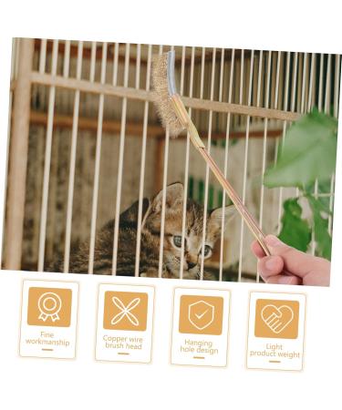 PRETYZOOM 1 Set Bird Cage Cleaning Brush Metal Cleaner Bird Brush Cleaning Bird Cage Accessories Bird Supplies 24X3X2CM As Shown - Buy Online on SooperMarket.com