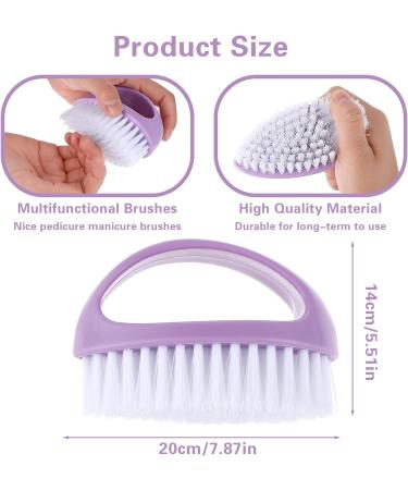 Amaxiu Hand Nail Brushes 2pcs Grip Clean Heavy Duty Nail Brushes for Cleaning Fingernails Nylon Firm Stiff Bristles Deep Clean Scrubber for Mechanics Gardeners Hand Under Nails Toes(Green Purple) - Buy Online on SooperMarket.com