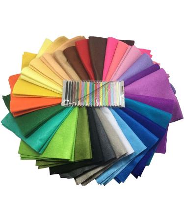 Misscrafts 28pcs Felt Fabric Sheets 12 x 8 - 1.4mm Thick Soft Nonwoven Fabric - DIY Craft Patchwork Sewing Assorted Colors - Thread Bag Included - Buy Online on SooperMarket.com