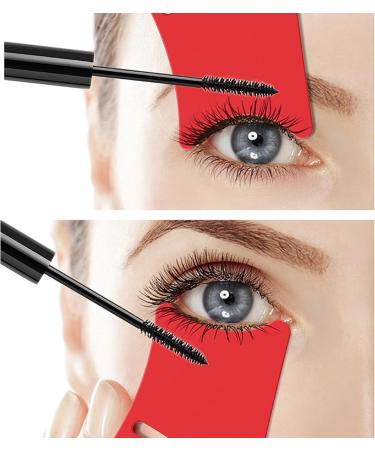 Drawing Aid Nose Shadow Stencil Silicone Mascara with 4pcs Makeup Brush for Eye Makeup Portable Size Non Slip Design - Buy Online on SooperMarket.com