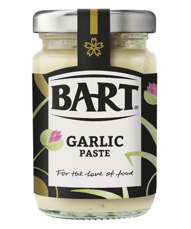 BART Garlic Paste Jar - Sweet & Flavoursome Garlic Ideal for Curry Stir fry & Pasta Sauce - Vegan & Gluten Free (6x90g Bulk Buy Set)