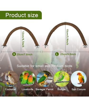 Rypet Parrot Bird Natural Wood Stand Perch Swing - Large U Shape - Buy Online on SooperMarket.com