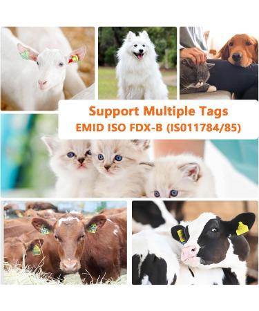 RFID Microchip Reader for Dogs & Cats - Chiplesger 134.2kHz 128 Memory ISO11784/85 Animal Identification - Buy Online on SooperMarket.com