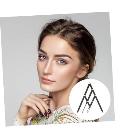 Anneome 1pc Second Generation Scale Calipers Eyebrow Measuring Rulers Makeup Set Stainless Steel 25x5x0.6cm Black - Buy Online on SooperMarket.com