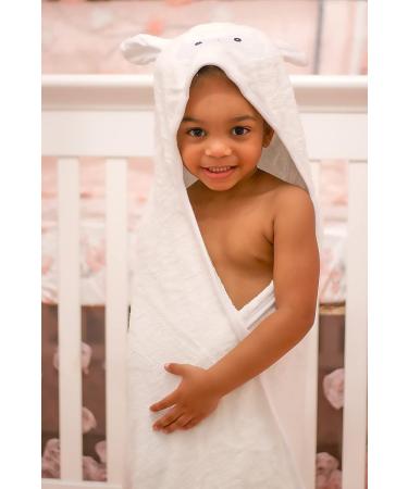 JM Organic Bamboo Hooded Baby Towel - Hypoallergenic & Absorbent - Perfect Baby Gift Set - Buy Online on SooperMarket.com