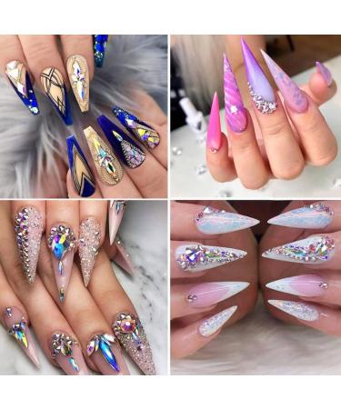 nail art set DIY Nails Rhinestones Nail Art Cosmetics Clothes Design Jewels Diamond Accessories Style4 - Buy Online on SooperMarket.com