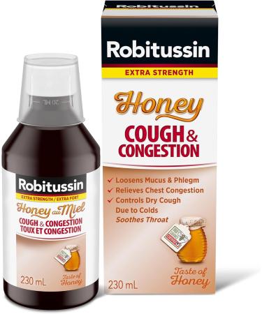 Robitussin Extra Strength Honey Cough & Congestion Syrup 230 mL - Buy Online on SooperMarket.com