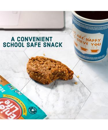 Enjoy Life Dark Chocolate Soft Baked Ovals Breakfast Bars - Vegan, Gluten Free, Dairy Free, Nut Free, Soy Free, Non GMO - 6 Boxes Bulk Granola Bars - Buy Online on SooperMarket.com