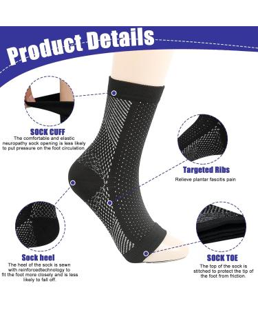Buy Run Up Orthopedic Compression Socks for Men & Women | Neuropathy Ankle Support & Plantar Fasciitis Relief | Ideal for Fitness Running & Cycling (S/M) - Buy Online on SooperMarket.com