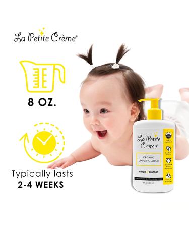 La Petite Creme Organic Diapering Lotion - Gentle Diaper Rash Cream with USDA Certified Organic Ingredients - 8 oz - Buy Online on SooperMarket.com