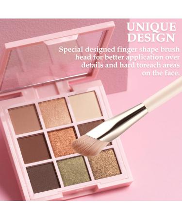 Gjinxi Angled Flat Concealer Brush Under Eye Concealer Brush Mini-sloped Concealer Brush Dense Synthetic Contour Brush Foundation Brush Face Brush Concealer Brushs Make Up Brushes - Buy Online on SooperMarket.com