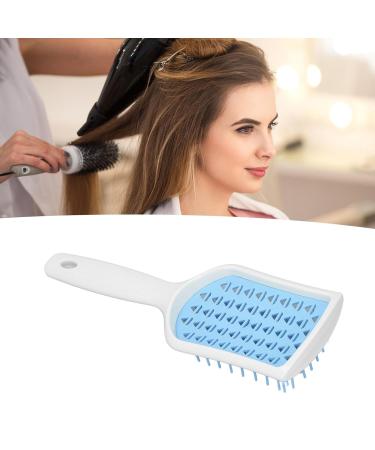 Buy Paddle Brush Set - Aerating Hair Brush for Thick Hair Straightening & Blow Drying - 4 Pack with White Handle & Blue Tooth - Buy Online on SooperMarket.com