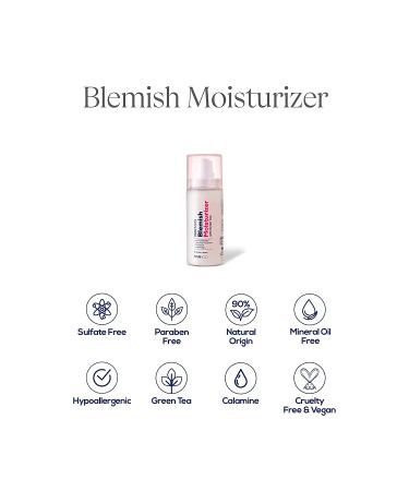 Hanhoo Dermafix Blemish Moisturizer with Green Tea and Calamine | Hydrating and Soothing for Blemish-Prone Skin | Controls Oil and Reduces Redness | 2.02 fl. oz - Buy Online on SooperMarket.com