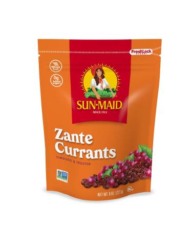 Sun-Maid California Zante Currants Snack - 8 oz Bags (Pack of 6) | Natural Dried Fruit | Non-GMO | Vegan | Vegetarian Friendly - Buy Online on SooperMarket.com