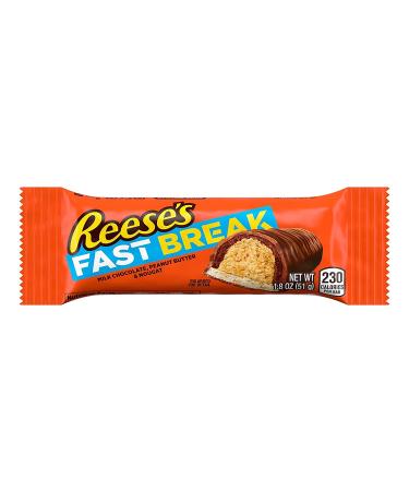 REESE'S FAST BREAK Milk Chocolate Peanut Butter Nougat Candy Bar 18ct - Halloween Bulk Candy - Buy Online on SooperMarket.com
