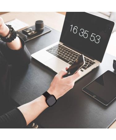 YILED Stainless Steel Mesh Band for Fitbit Versa 3/Sense - Large Black - Buy Online on SooperMarket.com