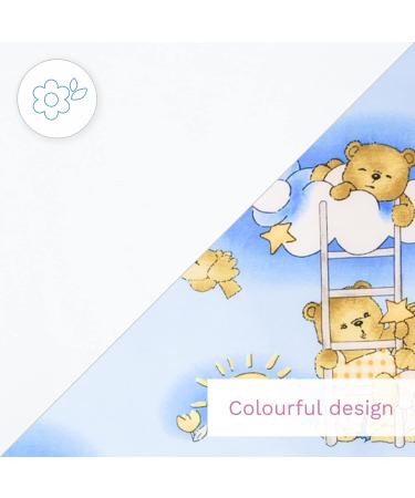 Baby Swaddle Wrap Blanket | Newborn Cotton Swaddling Sleeping Bag 0-3 Months (Ladders Blue) - Buy Online on SooperMarket.com