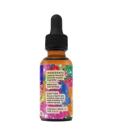 Glitter Infused Party Beard Oil - Vanilla & Wild Orange Scent | 1 oz | International Shipping Available - Buy Online on SooperMarket.com