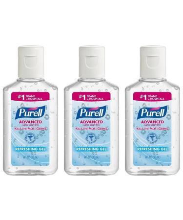 Purell Advanced Hand Sanitizer Refreshing Gel, 1 Fl Oz (3-Pack) 1 Fl Oz (Pack of 3)