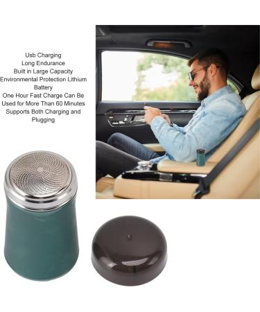 Portable Electric Mini Beard Trimmer - Washable 5V 6600RPM Green | Perfect for Travel & Grooming - Buy Online on SooperMarket.com