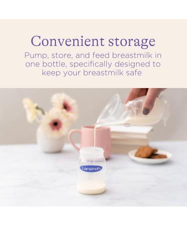 Lansinoh Breastmilk Storage Breast Pump Bottles 4 Count - Buy Online on SooperMarket.com