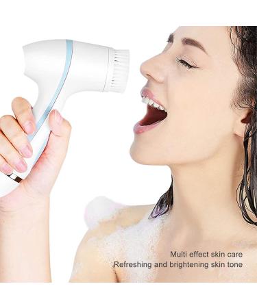 Face Wash Electric Cleaner Rechargeable with Multi Effect Skin Care Counter Rotating Head for Deep Cleansing and Vibration Beating Function 3 Brush Heads for Skin Exfoliating - Buy Online on SooperMarket.com