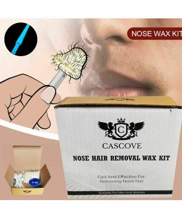 Nose Ear Hair Removal Wax Kit Painless & Easy Mens Nasal Waxing Strip Mens Ladie - Buy Online on SooperMarket.com
