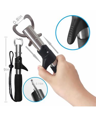 Floating Fishing Lip Gripper with Digital Fish Scale 99lb/45kg | Hook Remover & Lanyards Multi-Tools Kit | Ideal Ice Fishing Gear & Gift for Men - Buy Online on SooperMarket.com