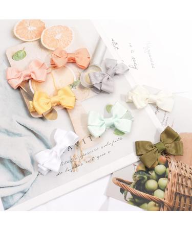 JOYOYO 50 Pcs Baby Hair Clips Small Hair Clips For Baby Girls Small Size Bows 2 Inch Tiny Bows Full Ribbon Lined Non-slip Baby Hair Bows Hair Clips for Toddlers - Buy Online on SooperMarket.com