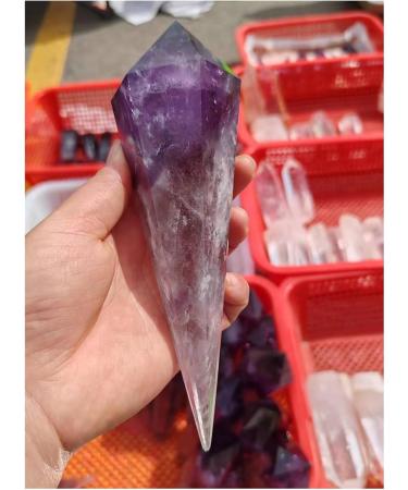 Crystal Tower Natural Amethyst Quartz Cluster Crystal Rod Point Specimen Scepter Power Gemstone Stone Collection (Size : 200-280g) - Buy Online on SooperMarket.com