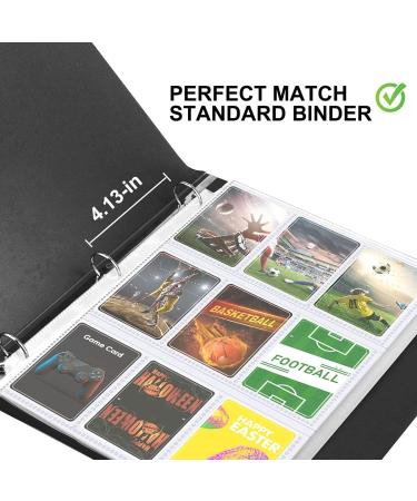 POKONBOY 288 Pockets Trading Card Sleeves - 9-Pocket Binder Sheets for Standard Size Cards - Sport, Game, Business Card Storage - Buy Online on SooperMarket.com
