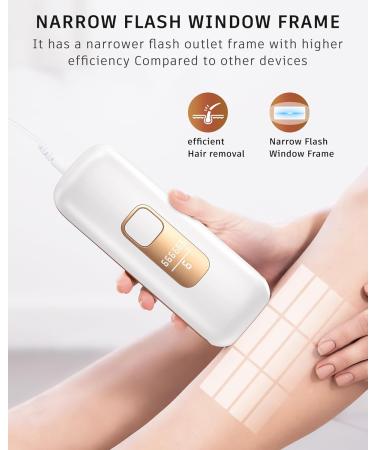 Aopvui IPL At-Home Hair Removal Device for Men & Women - 999 999 Flashes for Permanent Hair Removal | Safe & Effective Hair Remover for Arms Legs Back & Full Body - Buy Online on SooperMarket.com