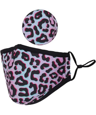 Washable Reusable 3-Layer Cotton Cloth Mask - Grey Leopard Print | One Size Fits Most | Eco-Friendly Face Covering - Buy Online on SooperMarket.com
