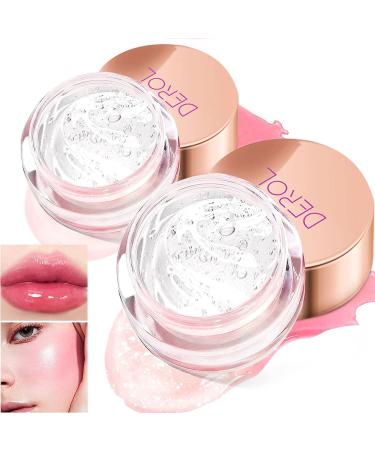 2PCS Moisturizing Blush Rouge Magic Color Changing Blusher for Cheeks and Lips Balm Multi Use Cream Liquid Blush Waterproof Blush Gel for Cheeks & Lips Gloss Glossy Shiny Finish Blush Makeup (2PCS)