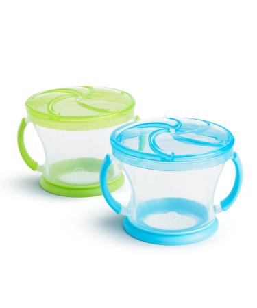 Munchkin Snack Catcher, 2 Pack, Blue/Green Blue/Green 2 Pack