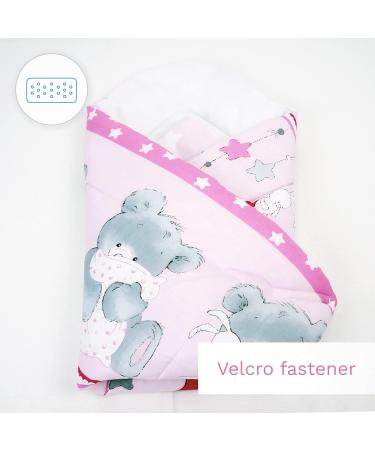 Baby Swaddle Wrap Blanket/Newborn Cotton Swaddling Sleeping Bag 0 to 3 Months (Mika Pink) 22 - Buy Online on SooperMarket.com