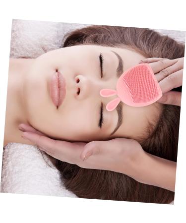 minkissy 20 Pcs Rabbit Ears Facial Brush Facial Cleansing Massage Face Scrubber Face Wash Brush Silicone Baby Cradle Cap Brush Silicone Brush Pink Miss Silica Gel Pore Brush Portable Light Pinkx5pcs 7.5x7.5cmx5pcs - Buy Online on SooperMarket.com