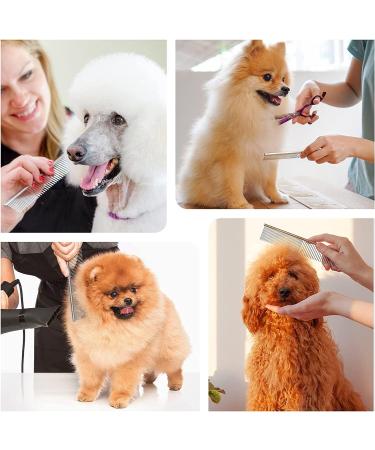 Stainless Steel Pet Comb | Detangling Tool for Dogs and Cats | Grooming Tool for Small, Medium, and Large Pets - Buy Online on SooperMarket.com