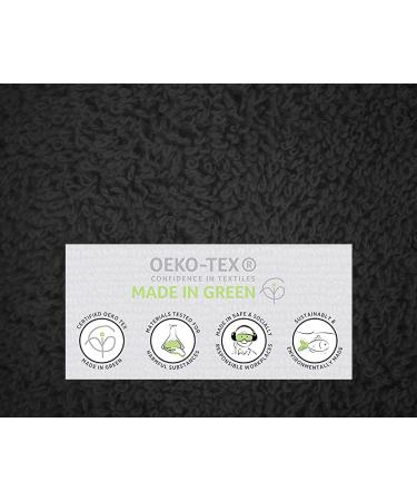 Softolle 100% Cotton Luxury Bath Sheets - Set of 2 - 600 GSM - Eco-Friendly & Highly Absorbent - Oeko-Tex Certified - 35 x 70 Inches - Grey - Buy Online on SooperMarket.com