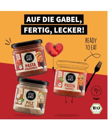 Little Lunch Organic Mushroom Risotto - Ready Meal 100% Veggie Pack of 6 (6 x 350g) - International Shipping Available - Buy Online on SooperMarket.com