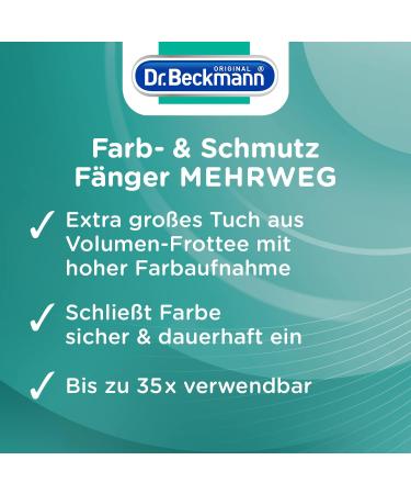 Dr.Beckmann Color & Dirt Trap Multi-Heat Towel | Long-Lasting Color Protection | Reusable Cloth | 1-Pack (1 Piece) | International Shipping Available - Buy Online on SooperMarket.com