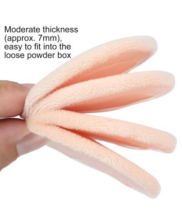 12 Soft Beige Makeup Powder Puffs - Ideal for Loose Setting & Pressed Powder | Cotton Face Pads for Flawless Skin - Buy Online on SooperMarket.com