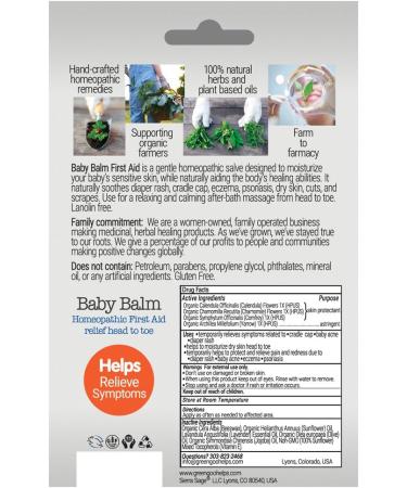 Green Goo Baby Balm Large Tin - 3 Piece Set 0.6 lb | Organic & Natural Baby Care | International Shipping Available - Buy Online on SooperMarket.com