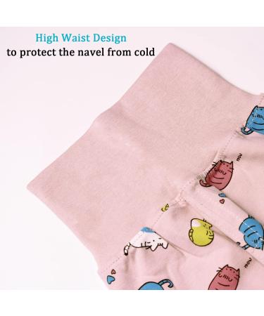 YANWANG 100% Cotton Baby Pajamas Set | Long Sleeve Sleepwear (1-2 Years) | Pink Cat Design - Buy Online on SooperMarket.com